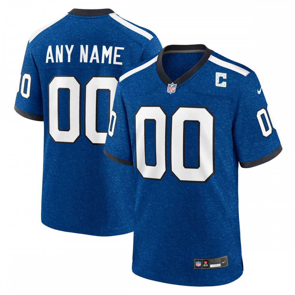 Indiana Nights Indianapolis Colts Nike Alternate Custom Game Jersey - Blue-Profan Arena